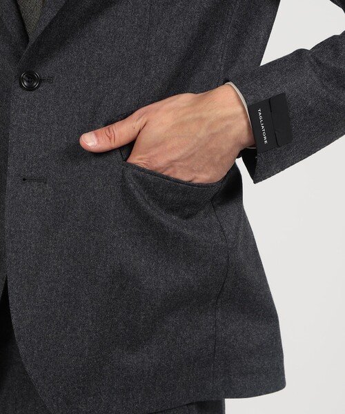 TAGLIATORE（タリアトーレ）の「【別注】TAGLIATORE ウールサキソニー シングルブレステッド2Bスーツ（スーツセット・メンズ・チャコールグレー/ネイビー・46/48/50/44/52）」の13枚目の写真