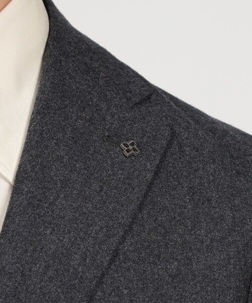 TAGLIATORE（タリアトーレ）の「【別注】TAGLIATORE ウールサキソニー シングルブレステッド2Bスーツ（スーツセット・メンズ・チャコールグレー/ネイビー・46/48/50/44/52）」の14枚目の写真