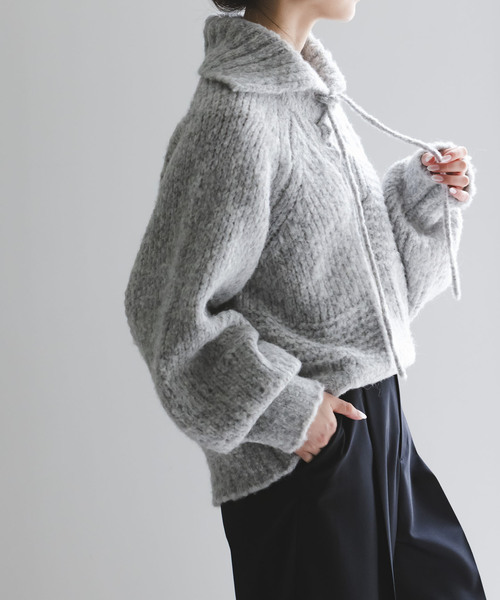 セール】《NOBLE別注》Venit/ヴェニット レースアップニット（ニット