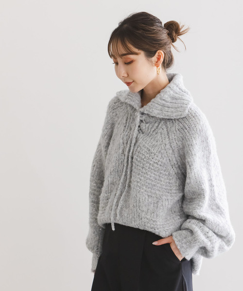 NOBLE別注》Venit/ヴェニット レースアップニット（ニット/セーター