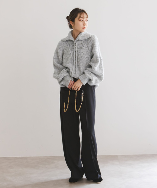 セール】《NOBLE別注》Venit/ヴェニット レースアップニット（ニット