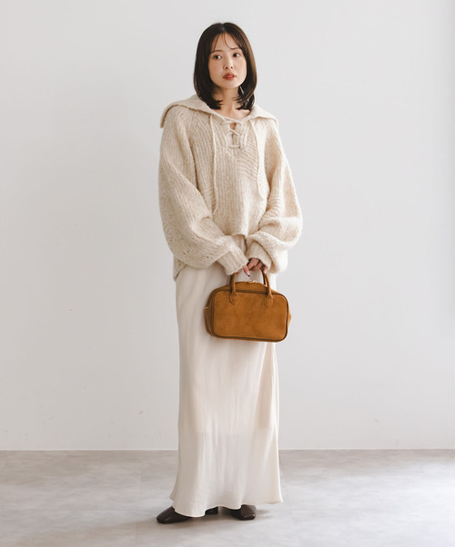 NOBLE別注》Venit/ヴェニット レースアップニット（ニット/セーター