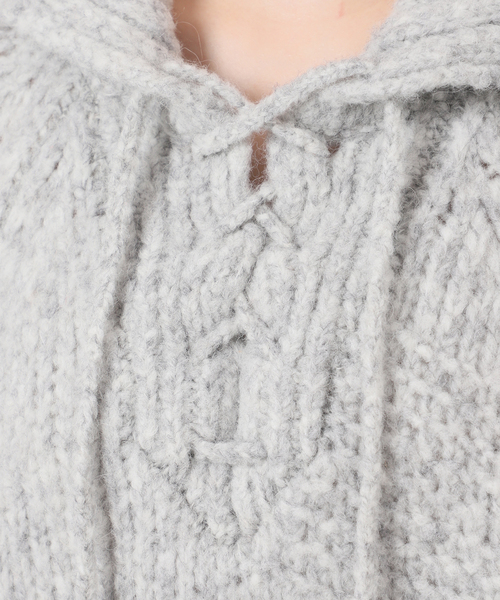 セール】《NOBLE別注》Venit/ヴェニット レースアップニット（ニット