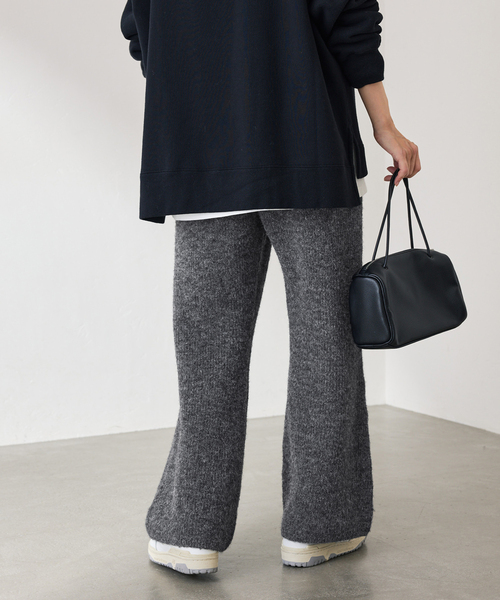 FRAMeWORK（フレームワーク）の「≪手洗い可≫ファーニットパンツ（その他パンツ・レディース・キャメル/チャコールグレー・38/36）」の4枚目の写真