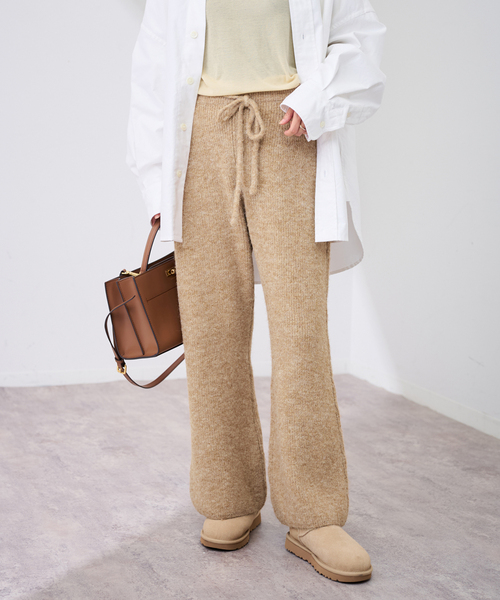 FRAMeWORK（フレームワーク）の「≪手洗い可≫ファーニットパンツ（その他パンツ・レディース・キャメル/チャコールグレー・38/36）」の10枚目の写真