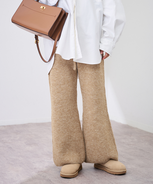 FRAMeWORK（フレームワーク）の「≪手洗い可≫ファーニットパンツ（その他パンツ・レディース・キャメル/チャコールグレー・38/36）」の12枚目の写真