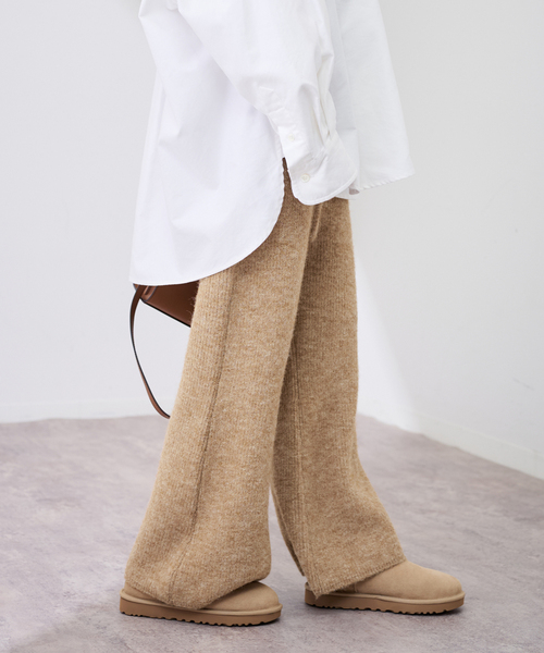 FRAMeWORK（フレームワーク）の「≪手洗い可≫ファーニットパンツ（その他パンツ・レディース・キャメル/チャコールグレー・38/36）」の14枚目の写真