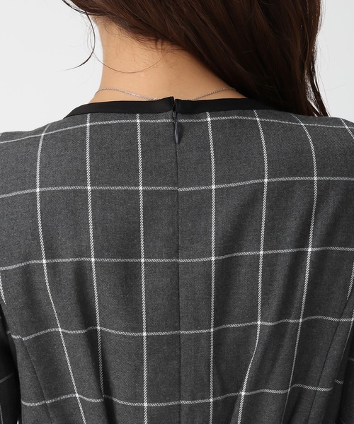 セール】2025秋冬新作 ウィンドペンチェックワンピース（ワンピース