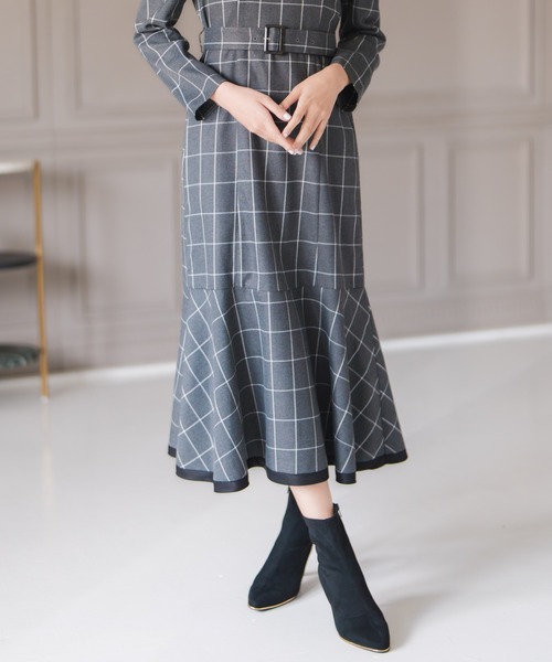 MISCH MASCH(ミッシュマッシュ)の「ウィンドペンチェックワンピース(ワンピース・レディース・ブラック/グレー・S/M)」の11枚目の写真