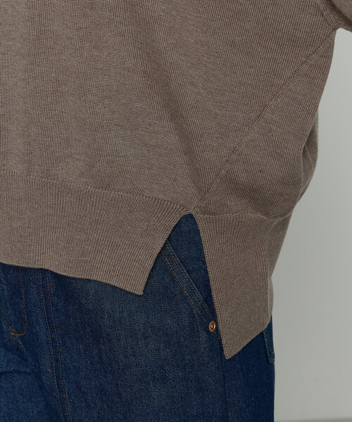 セール】天竺編 ロゴ入りニットプルオーバー（ニット/セーター