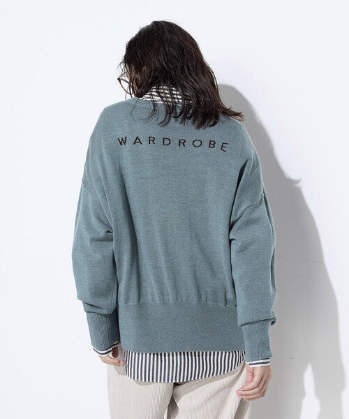 セール】天竺編 ロゴ入りニットプルオーバー（ニット/セーター