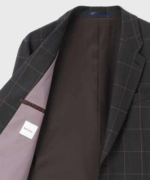 Paul Smith（ポールスミス）の「ウィンドウペーン シングル2ボタンジャケット / 253162 2339F（テーラードジャケット・メンズ・チャコールグレー/ネイビー・SMALL/MEDIUM/LARGE/X-LARGE/L2）」の8枚目の写真