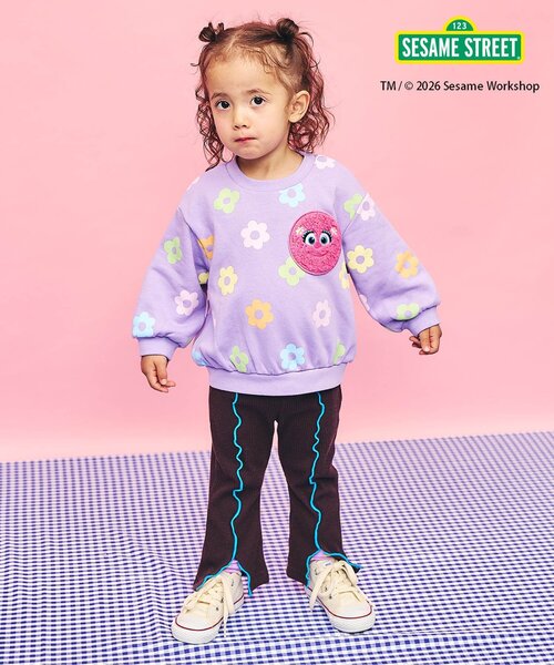 apres les cours（アプレレクール）の「【吸湿発熱/WEB限定】あったかメローフレアレギンス（その他パンツ・キッズ・ブラウン/イエロー/ブルー/アイボリー・80/90/100/110/120/130）」の5枚目の写真