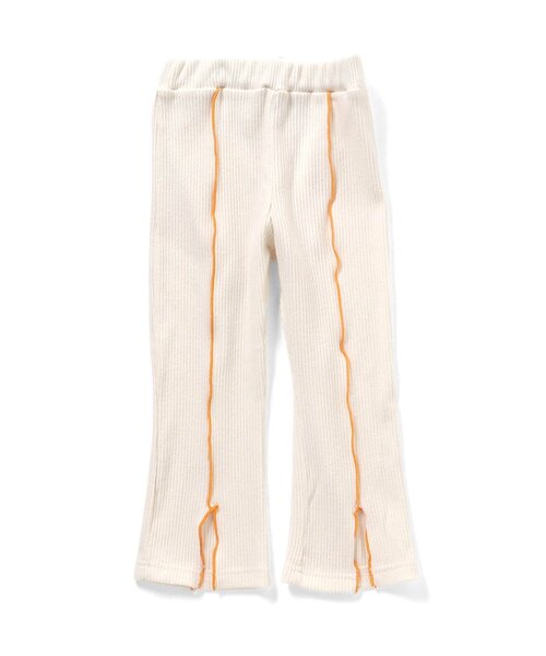 apres les cours（アプレレクール）の「【吸湿発熱/WEB限定】あったかメローフレアレギンス（その他パンツ・キッズ・ブラウン/イエロー/ブルー/アイボリー・80/90/100/110/120/130）」の19枚目の写真