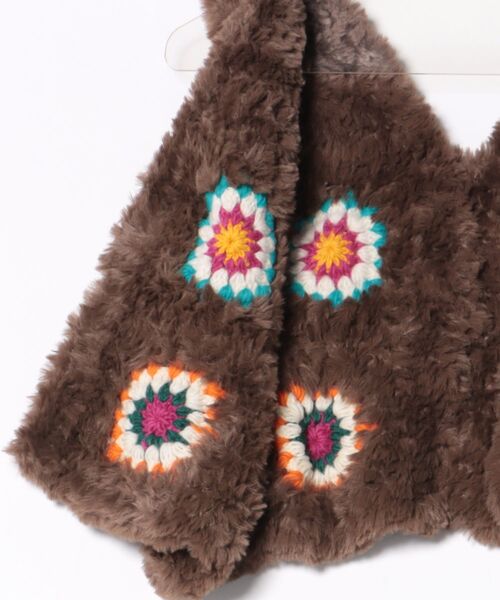 チャイハネ（チャイハネ）の「【チャイハネ】クロロナショートベスト（ベスト・レディース・ブラウン/ホワイト/ダークグレー・FREE）」の5枚目の写真