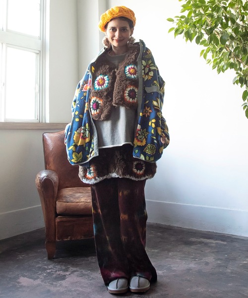 チャイハネ（チャイハネ）の「【チャイハネ】クロロナショートベスト（ベスト・レディース・ブラウン/ホワイト/ダークグレー・FREE）」の7枚目の写真