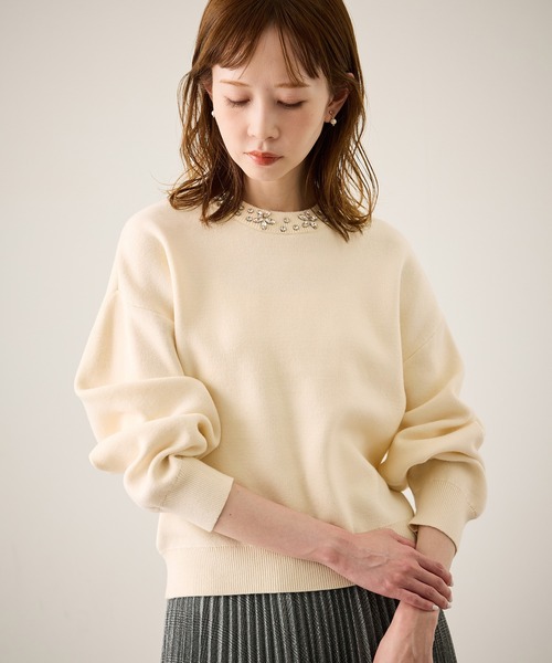 ビジューニットプルオーバー（ニット/セーター）｜ROPE' PICNIC（ロペ