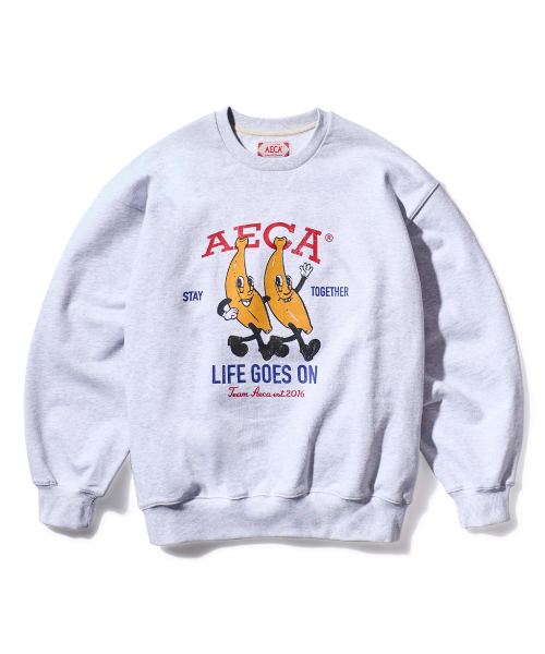 AECA(エイカ)の「STAY TOGETHER SWEAT SHIRT-LIGHT GREY(スウェット・メンズ・その他・MEDIUM/SMALL/LARGE/X-LARGE)」の1枚目の写真