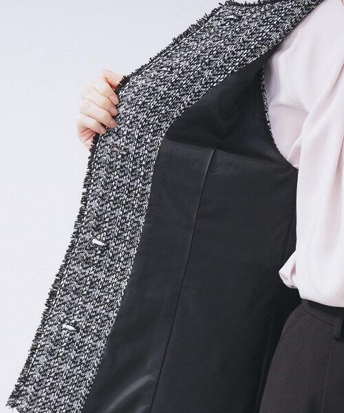 index（インデックス）の「ファンシーツイードペプラムジレ【洗える】（ベスト・レディース・ブラック/ベージュ系その他7/ブラック系3・42/40/38/36）」の13枚目の写真