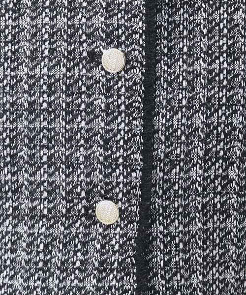 index（インデックス）の「ファンシーツイードペプラムジレ【洗える】（ベスト・レディース・ブラック/ベージュ系その他7/ブラック系3・42/40/38/36）」の14枚目の写真