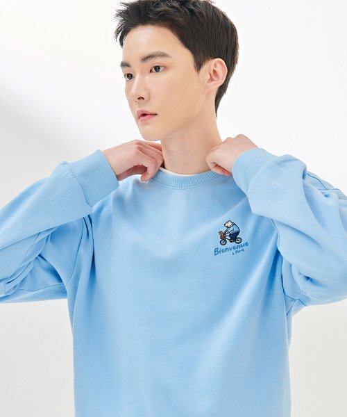 CHASECULT（チェイスカルト）の「共用キャラクタースウェットTシャツ-DARU5133B0D（スウェット・メンズ・スカイブルー・90/95/105/100）」の2枚目の写真