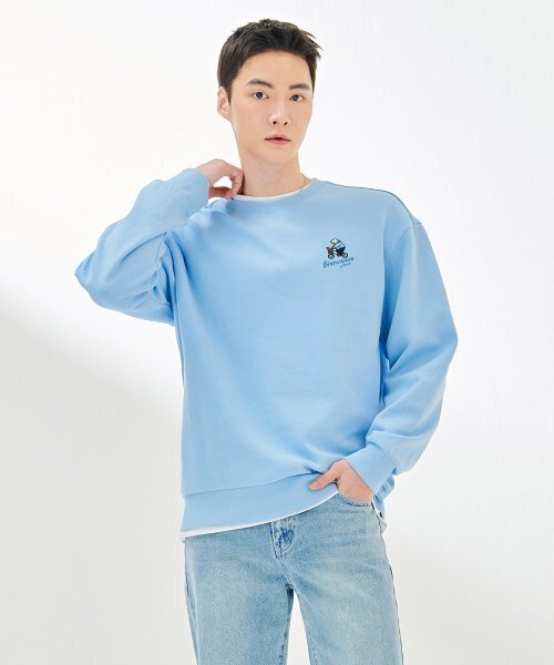 CHASECULT（チェイスカルト）の「共用キャラクタースウェットTシャツ-DARU5133B0D（スウェット・メンズ・スカイブルー・90/95/105/100）」の3枚目の写真