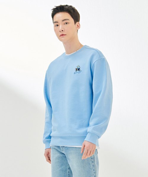 CHASECULT（チェイスカルト）の「共用キャラクタースウェットTシャツ-DARU5133B0D（スウェット・メンズ・スカイブルー・90/95/105/100）」の5枚目の写真