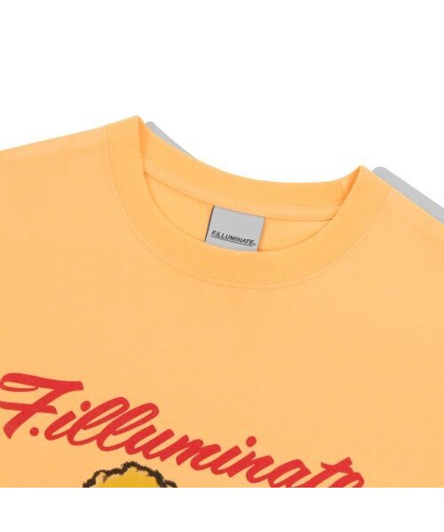 F.ILLUMINATE(フィルミネイト)の「オーバーサイズハッピードッグTシャツ-オレンジ(Tシャツ/カットソー・レディース・その他・LARGE/X-LARGE/MEDIUM)」の3枚目の写真