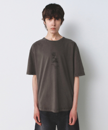 フェイデッドグラフィックTシャツ BROWN