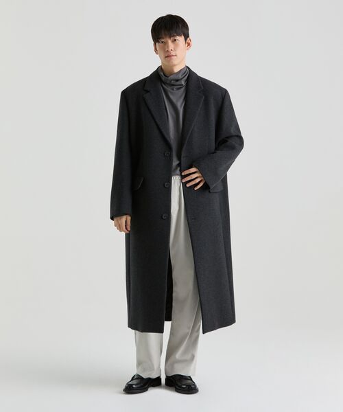 MUSINSA STANDARD（ムシンサスタンダード）の「ブラシドワンタックワイドバンディングパンツ [ダスティクリーム]（スラックス・メンズ・その他・36/34/32/30/26/28/40/38/42）」の6枚目の写真