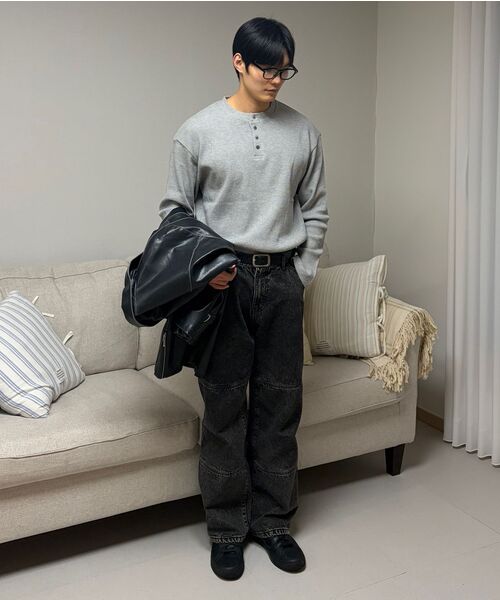 MUSINSA STANDARD（ムシンサスタンダード）の「レザーコートスニーカー Mark 2 [ブラック]（スニーカー・レディース・その他・23cm/23.5cm/27cm/27.5cm/28cm/28.5cm/29cm/24cm/24.5cm/25cm/25.5cm/26cm/26.5cm）」の10枚目の写真