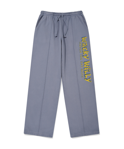 Wacky WiLLy(ワッキーウィリー)の「ピグメントタイポスウェットパンツブルー(スウェットパンツ・レディース・その他・SMALL/MEDIUM/LARGE/X-LARGE)」の2枚目の写真