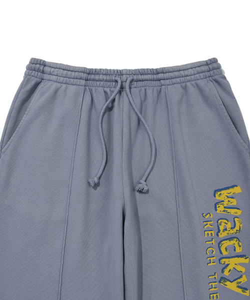 Wacky WiLLy(ワッキーウィリー)の「ピグメントタイポスウェットパンツブルー(スウェットパンツ・レディース・その他・SMALL/MEDIUM/LARGE/X-LARGE)」の4枚目の写真