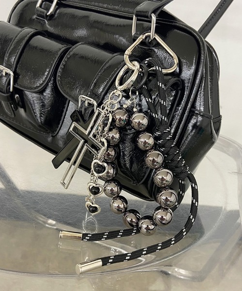 セール】クロスモチーフチャームストラップ（キーホルダー）｜non