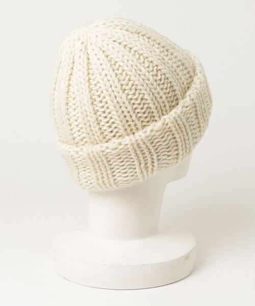 CPH（シーピーエイチ）の「CPH/シーピーエイチ/Cuffknit Cap/Fatwool/87-03（ニットキャップ/ビーニー・メンズ・ブラック/ホワイト・F）」の3枚目の写真