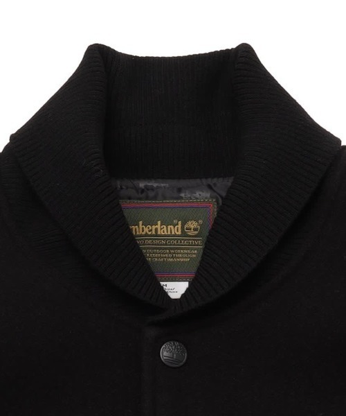 Timberland（ティンバーランド）の「Timberland [TOKYO DESIGN COLLECTIVE] Varsity Jacket（ティンバーランド [トウキョウ デザイン コレクティブ] バーシティ ジャケット）（スタジャン・メンズ・ブラック・X-LARGE/LARGE/MEDIUM/SMALL）」の5枚目の写真