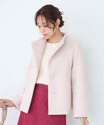 COUP DE CHANCE（クードシャンス）の「【日本製】スタンドカラーのショート丈コート（その他アウター）」