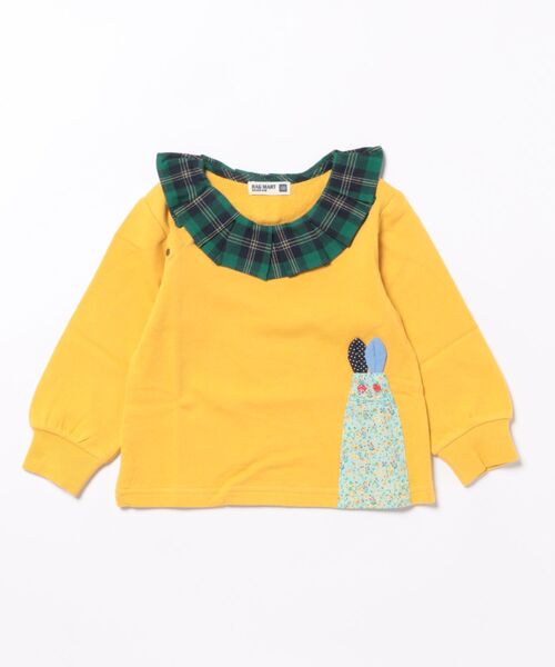 RAGMART(ラグマート)の「うさぎさん裏毛トレーナー(スウェット・キッズ・グリーン/ピンク/イエロー・110cm/120cm/130cm/100cm)」の2枚目の写真