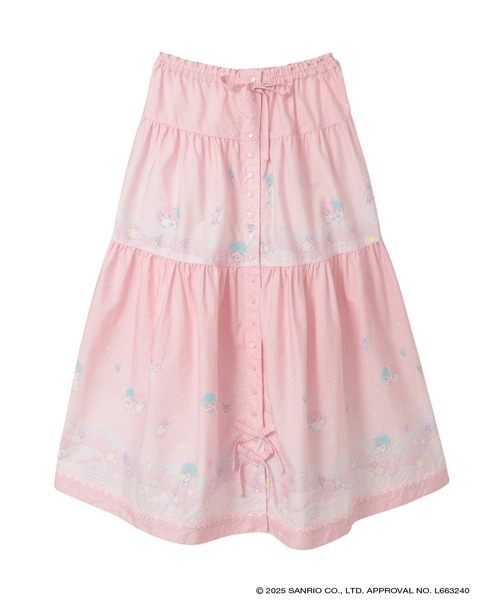 PINK HOUSE（ピンクハウス）の「ブルーミングドットプリントスカート