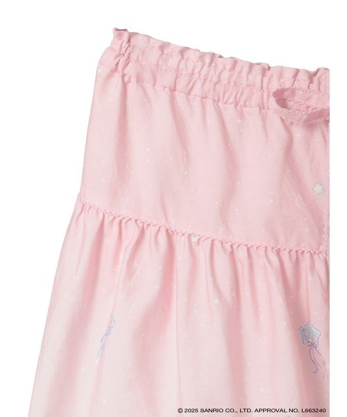 Little Twin Stars×PINK HOUSE A Starry Night Wish柄スカート