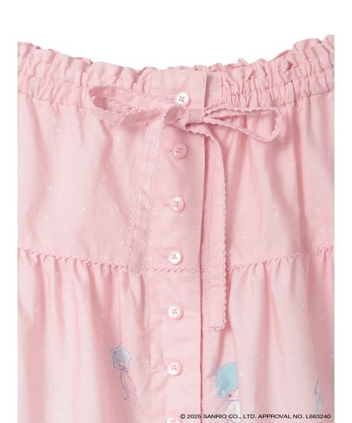 Little Twin Stars×PINK HOUSE A Starry Night Wish柄スカート
