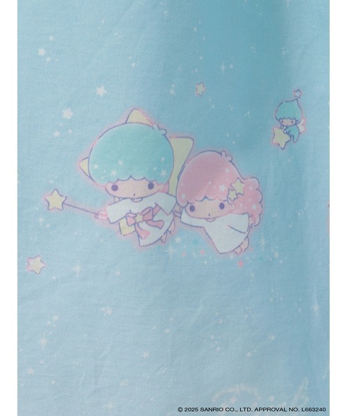 Little Twin Stars×PINK HOUSE A Starry Night Wish柄スカート