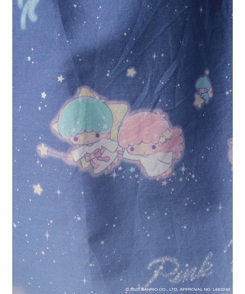 Little Twin Stars×PINK HOUSE A Starry Night Wish柄スカート