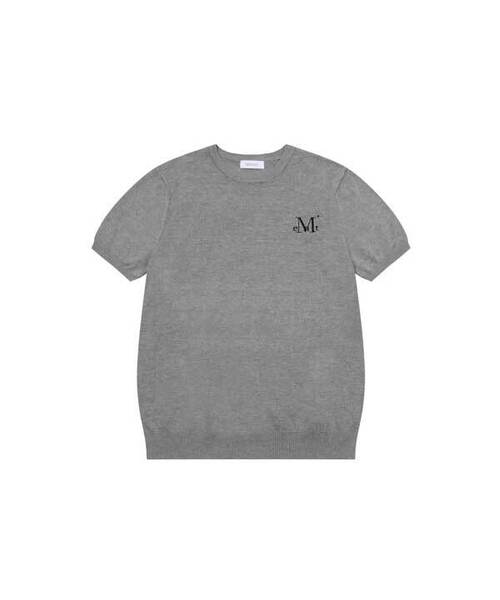 MUCENT(ムセント)の「エロナニット半袖Tシャツ 男女共用 (5カラー)(Tシャツ/カットソー・レディース・チャコールグレー/ライトブルー/ブラック/ネイビー/グレー・FREE)」の2枚目の写真