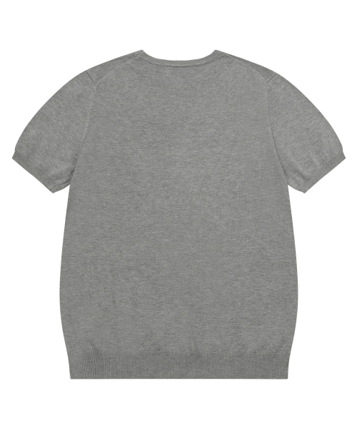 MUCENT(ムセント)の「エロナニット半袖Tシャツ 男女共用 (5カラー)(Tシャツ/カットソー・レディース・チャコールグレー/ライトブルー/ブラック/ネイビー/グレー・FREE)」の18枚目の写真