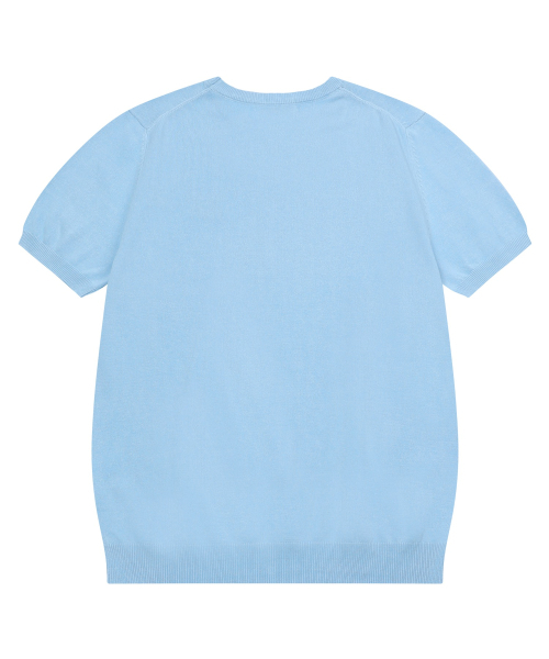 MUCENT(ムセント)の「エロナニット半袖Tシャツ 男女共用 (5カラー)(Tシャツ/カットソー・レディース・チャコールグレー/ライトブルー/ブラック/ネイビー/グレー・FREE)」の10枚目の写真