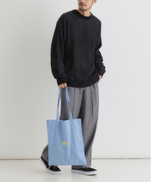 Right-on（ライトオン）の「Other(ソノタ)【レディース】カラートートバッグ（その他・メンズ・オリーブ/サックスブルー/レッド/ブラウン/グリーン/キナリ/ケリーグリーン/イエロー/パープル/ブルー/ブラック/グレー・ONE SIZE）」の18枚目の写真