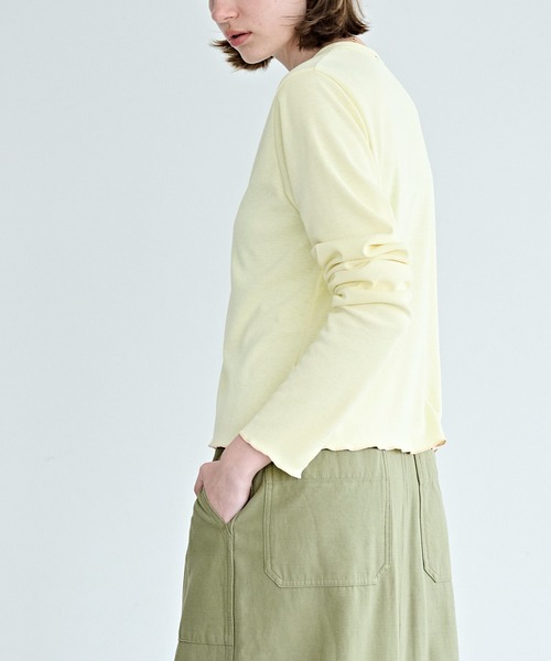 kha:ki（カーキ）の「「KHA:KI / カーキ」ユーティリティカーディガン（カーディガン/ボレロ・レディース・ライトイエロー/グレー/チャコールグレー/ホワイト・1）」の10枚目の写真