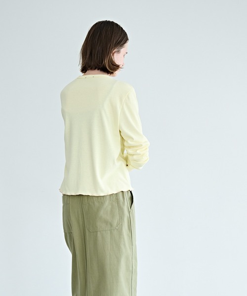 kha:ki（カーキ）の「「KHA:KI / カーキ」ユーティリティカーディガン（カーディガン/ボレロ・レディース・ライトイエロー/グレー/チャコールグレー/ホワイト・1）」の12枚目の写真