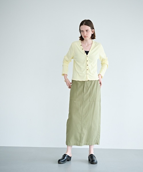 kha:ki（カーキ）の「「KHA:KI / カーキ」ユーティリティカーディガン（カーディガン/ボレロ・レディース・ライトイエロー/グレー/チャコールグレー/ホワイト・1）」の13枚目の写真